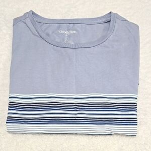 Men's Gray Striped T-Shirt